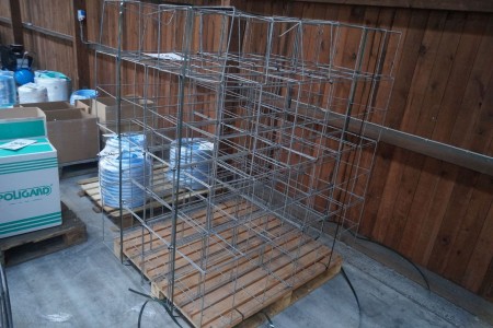 Wire boxes, galvanized. 28 pcs