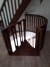Spindle staircase, in brown wood