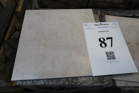 18 m2 fliser, 30x30 cm, lys marmor