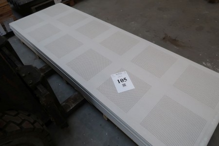 15 sheets of acoustic plaster, 13x900x2700 mm