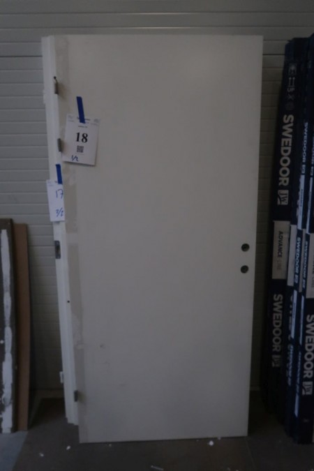 Feuer- / Schallschutztür mit Rahmen links. Rahmengröße: 99x209x20 cm