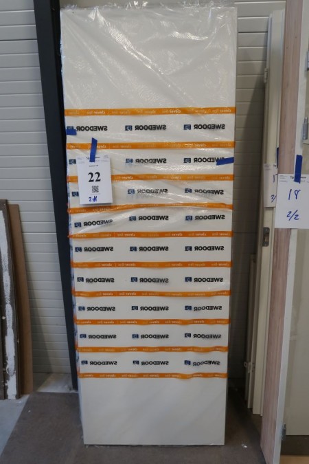 2 pcs. uncovered door plate, 725x2040x40 mm
