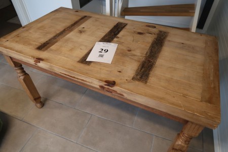 Antique table with drawer. W75xL140xH76 cm. "Made in Mexico" Model photo, not assembled, broadcast vary