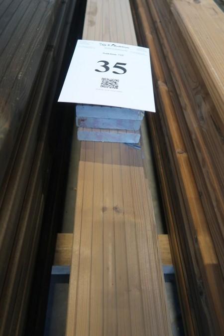 45.6 meter patio boards, optiform, 25x120 mm, greyish, length 4/300, 8/420 cm