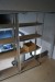 8 pcs Steel shelves with wooden plates Galvanized.