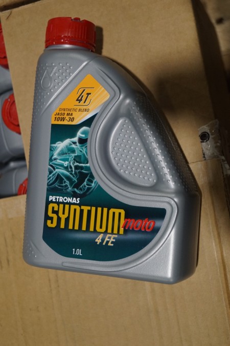20 Stück 1 Liter Motoröl Hersteller Petronas Model Syntium Moto