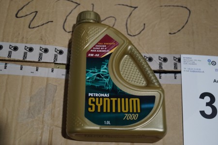 20 Stück 1 Liter Motoröl Hersteller Petronas Model Syntium 7000