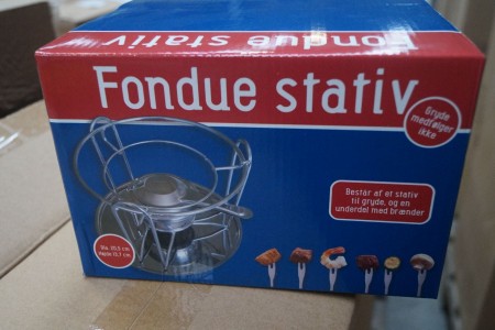 30 pcs Fondue stands + 72 packs of fondue Forks etc.