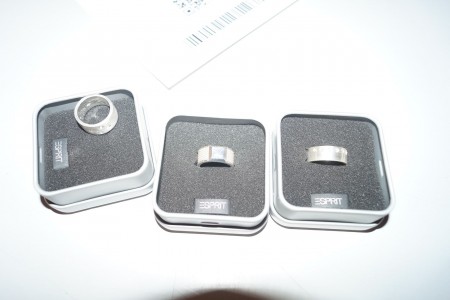 3 pcs finger ring, brand: ESPRIT