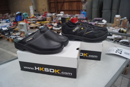 2 Paar Sicherheitsclogs und Schuhhersteller HKSDK