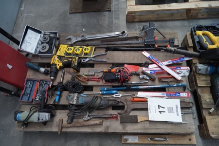 Various power tools, hand tools, etc.