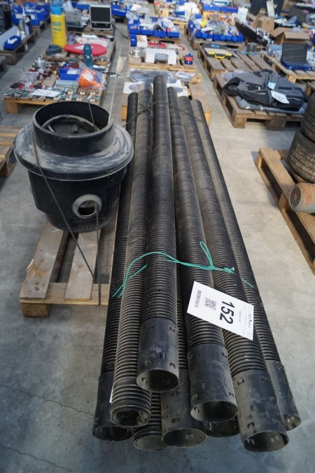 Drainage system with Distributor well and 11 drainage pipes.