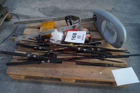 Various fishing rods etc.