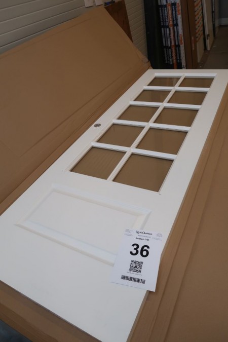 Sliding door with glass and filling, 725x2040x40 mm