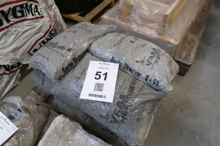 9 bags of granite joints, sorting, 8-11 mm, approx. 15 liters per pos