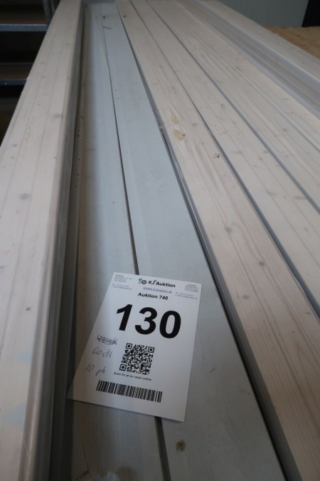 60 Stk. Abdeckplatten, weiß, Dicke 16 mm, Abdeckbreite 11,2 cm, Länge 330 cm. Mit Endnote