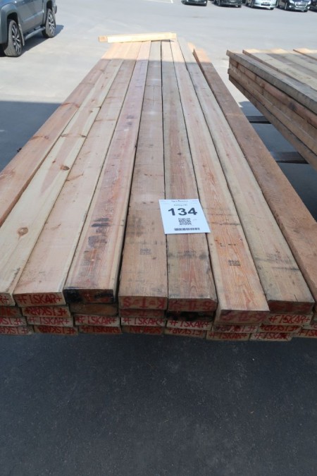 183.3 meters timber, 50x125 mm, length: 23/510, 8/540, 4/570 cm