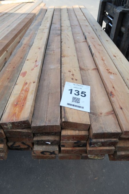 114.6 meters of timber, 50x125 mm, length: 3/300, 32/330 cm