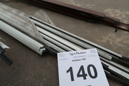72 meters Alu glass strip, length 600 cm