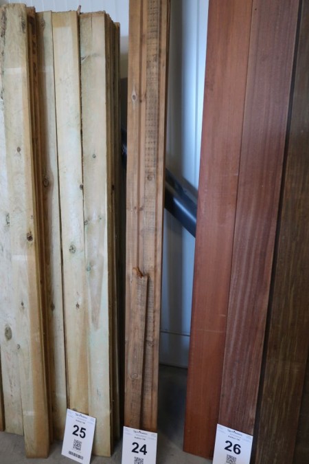 16.5 meter cladding boards, thickness 21 mm, cover width 55 mm, length 300 cm