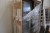 Schiebetür, Holz, dunkles Holz / Weiß, 178x214 cm, Rahmenbreite 11,5 cm. Mit nicht zum Löschen. Modell Foto