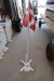4 stk. flagstænger med flag, højde 160 cm