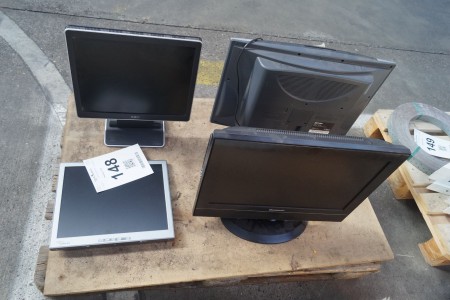 4 pieces. computer monitors