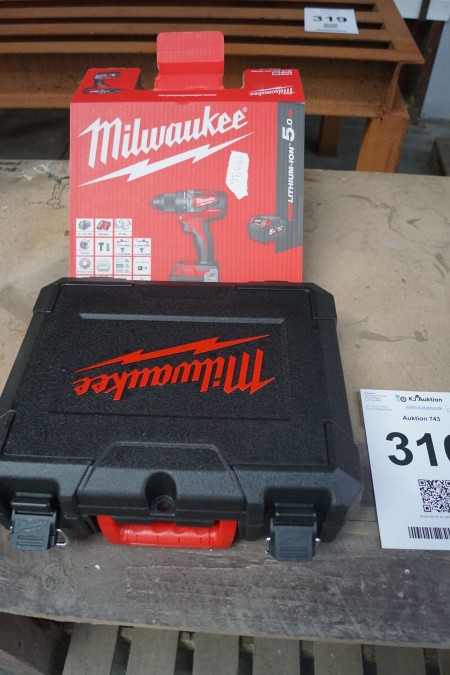AKKU Drill, manufacturer: Milwaukee, model M18 CBLPD-502C