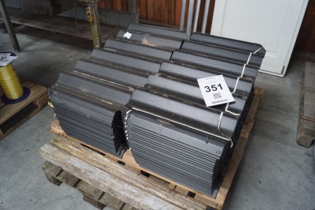 Lot of black roofing sheets