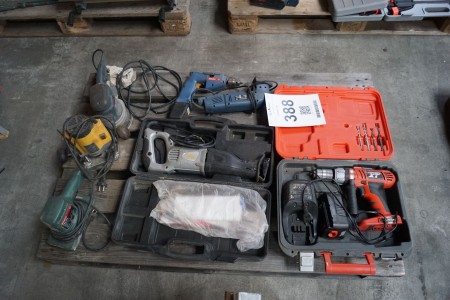 Lot of power tools
