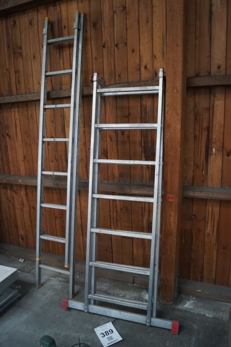 1 piece. folding ladder and 1 piece. extension ladder