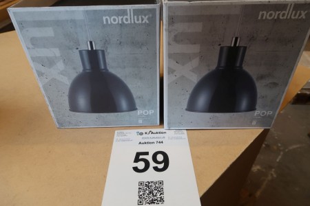 2 stk. pendel lamper Nordlux Pop, sort
