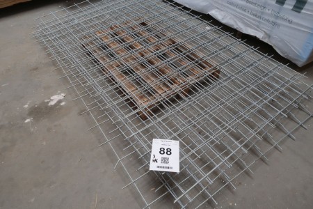 3 pieces. rionet, 6 mm, approx. 150x245 cm, galvanized