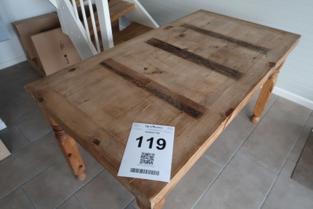 Antik bord med skuffe. B75xL140xH76 cm. "Made in Mexico" Modelfoto, ikke samlet, udsende variere
