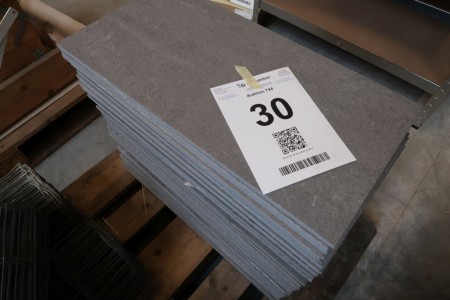 50 stk. fliser, 30x60 cm, grå