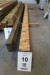 Laminated timber beam, 11.5x11.5 cm, length 400 cm