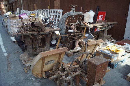 3 pcs Antique Belted Carpentry Machines Manufacturer Junget and Amstrup