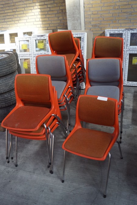 Bendt Winge stacking chairs, 23 pcs