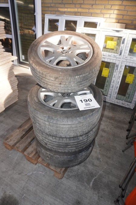 4 pcs. alloy wheels with tires. 225/50 zr 17