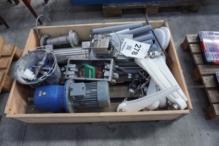 Lot parts for conveyor belt + VEM motor.