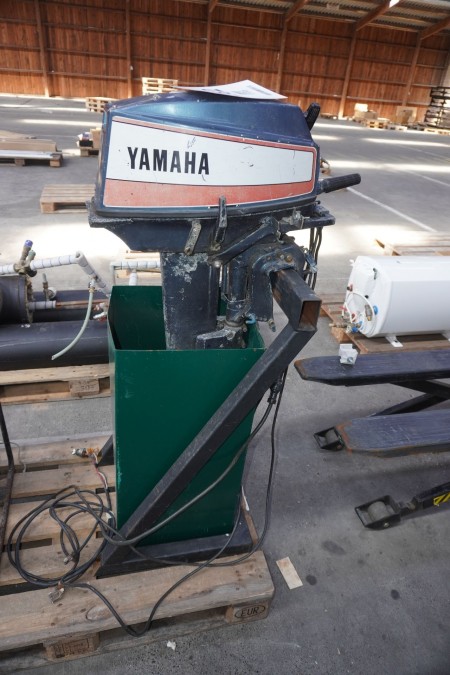 Outboard Motor Manufacturer Yamaha with Tripod and Box.