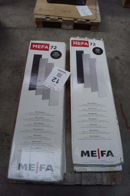 4 Stk. Steht für die Montage von MEFA-Postfächern