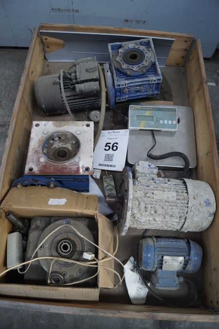 Various electric motors with gear + 'Core digital weight.