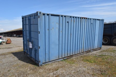 20-foot container, blue