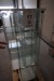 Glasböden mit 3 Regalen, B43xT37xH164 cm