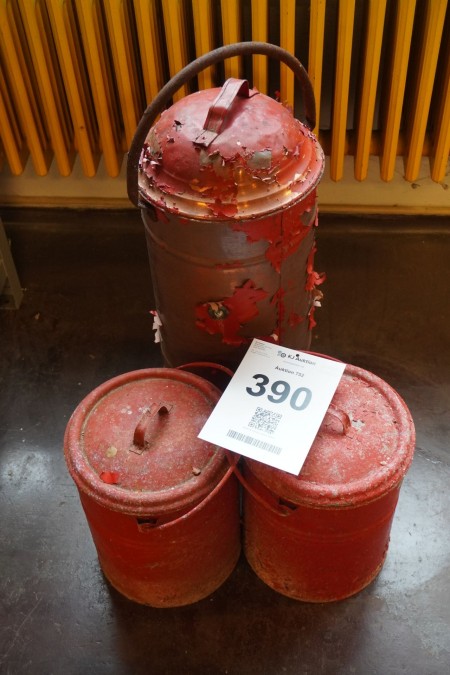 1 pcs copper bucket with pump + 2 pcs zinc bucket