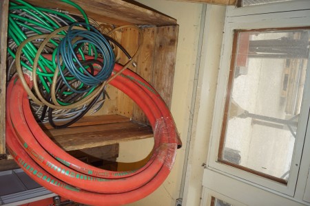 Lot of water and air hoses