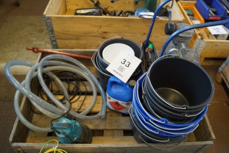 Compressor manufacturer: Stenhøj, Dive pump, buckets etc.