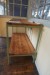 Werkstatttisch aus Holz / Eisen