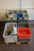 Large lot of plastic boxes
